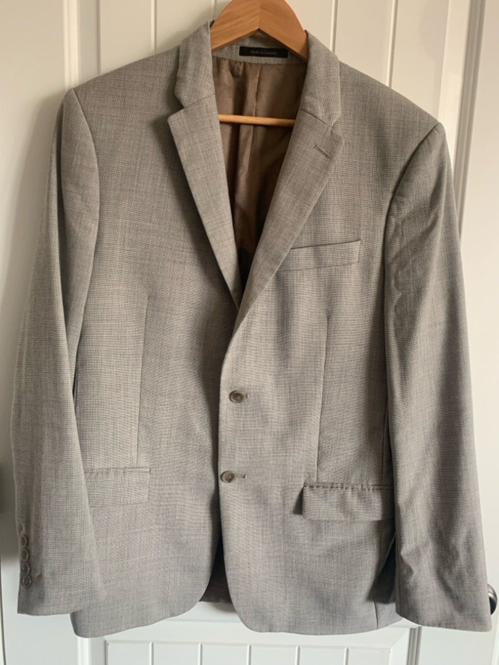 Men’s Calvin Klein Neutral Textured Blazer Sports Coat 40R slim fit
